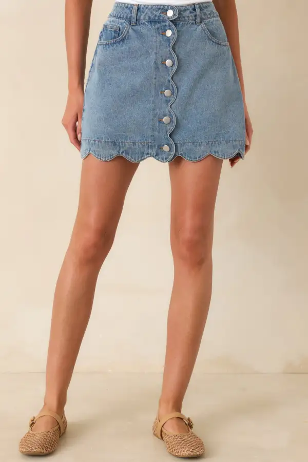Refined Cotton Mini Skirt