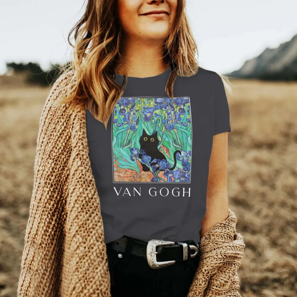 Cat Black Tee