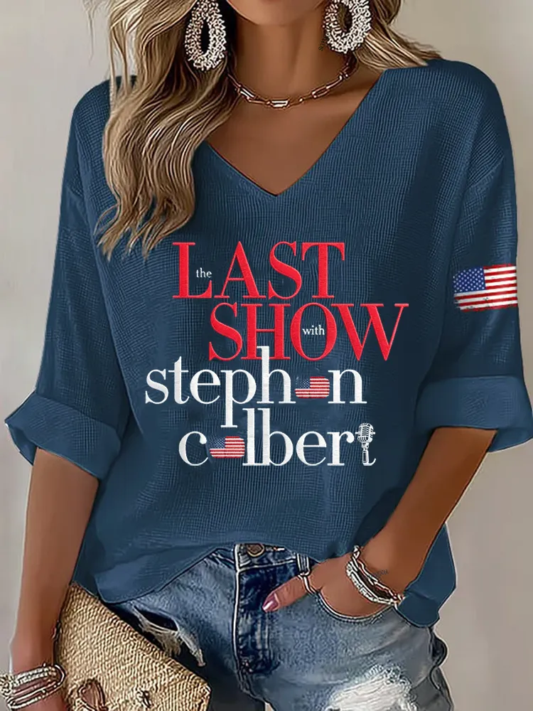 Women'S Retro Last Show Printed Top