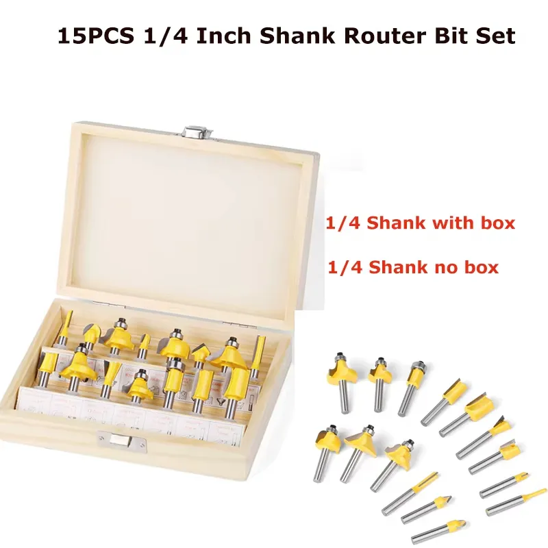 Wooding Shank Router Bit Set