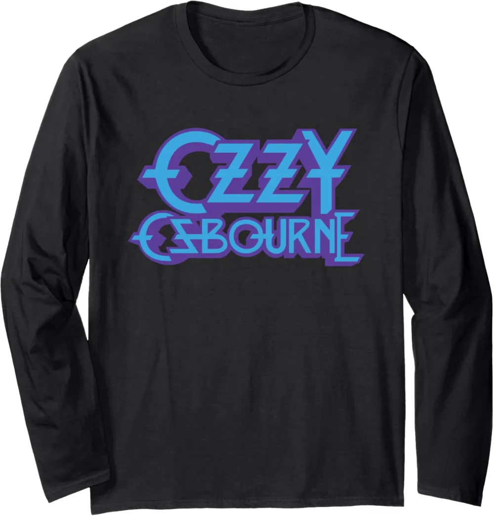 Purple and Blue Logo Long Sleeve T-Shirt
