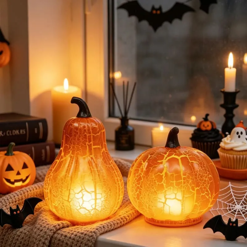 2026 Halloween Glowing Pumpkin Night Light Home Decor