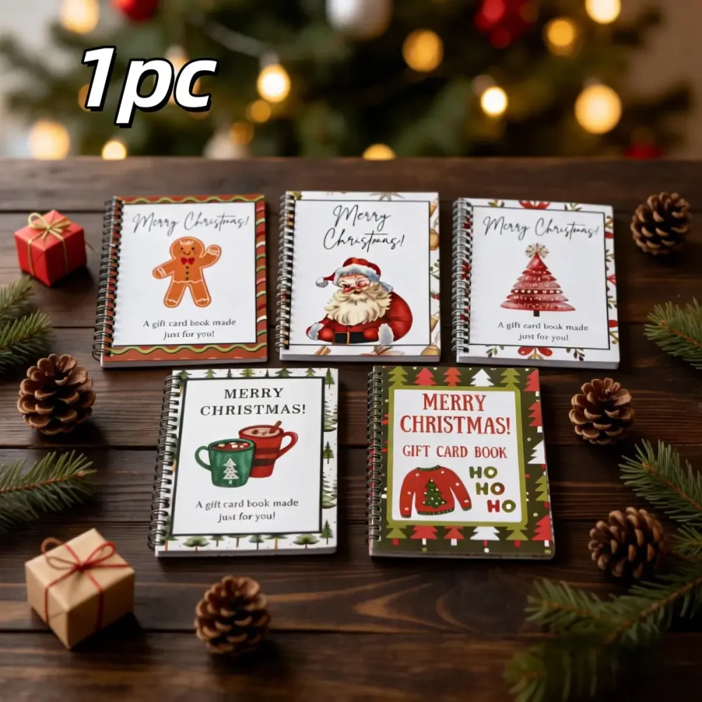 Christmas Gift Card Book Diy Spiral Bound Gift Card Book