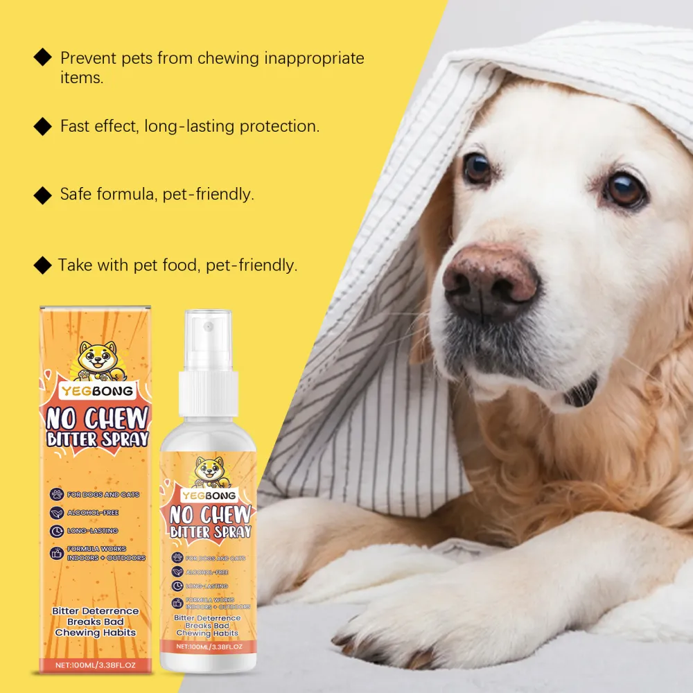 Yegbong Pet Anti-Chewing Spray: Pet Dog Indoor anti-biting and Scratching Sofa Bitter Spray2 pcs