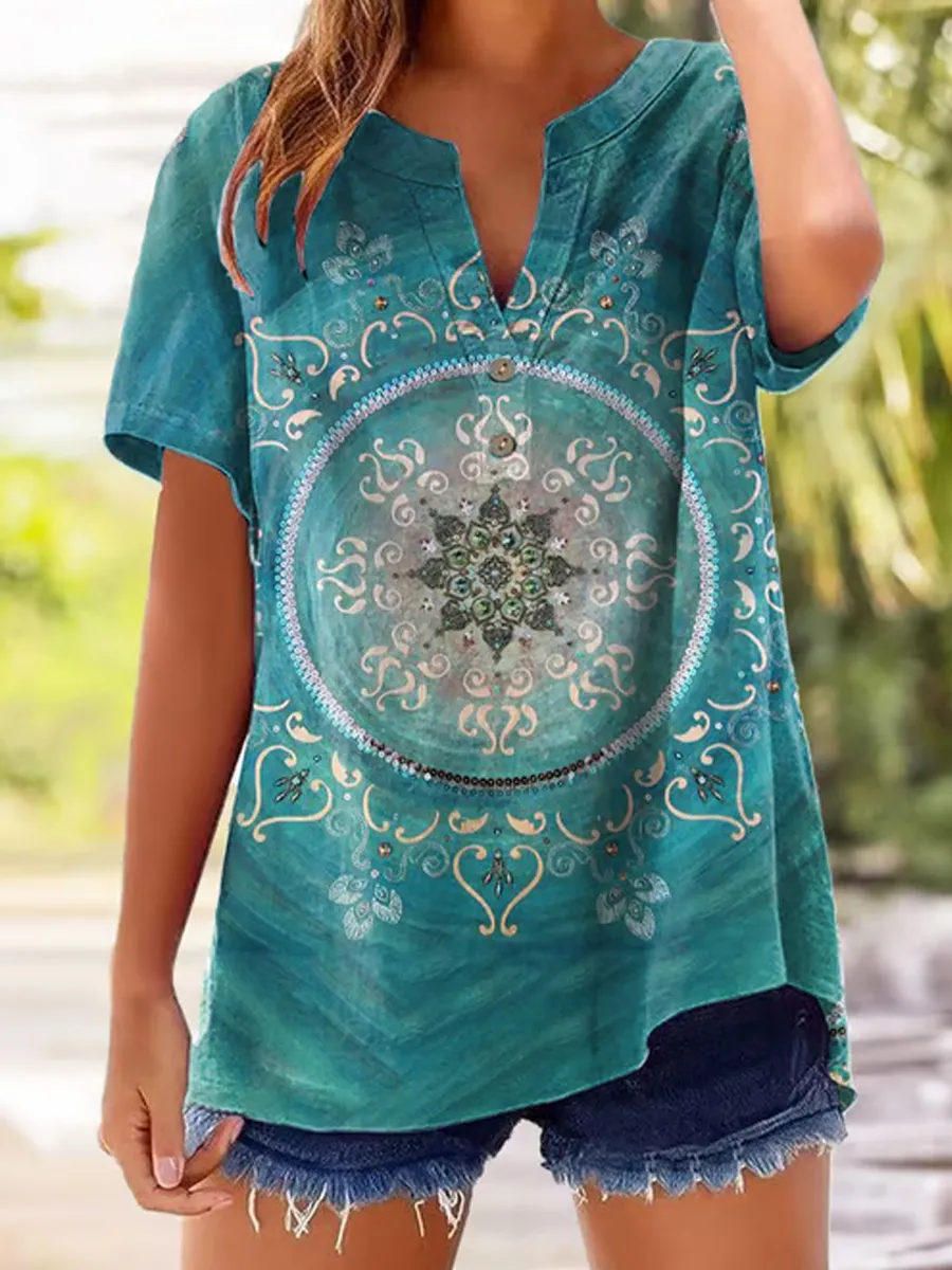 Women's Casual Printed Top