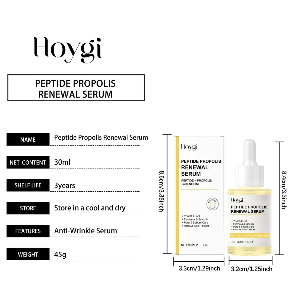 Hoygi Facial Moisturizing Essence – Gentle, long-lasting hydration, fades fine lines.
