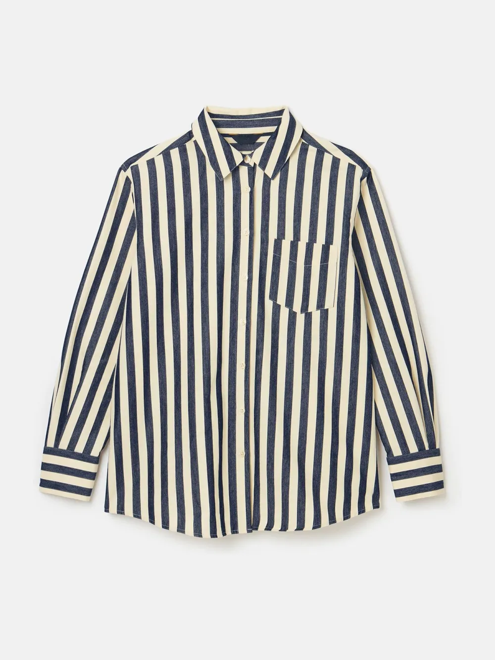 Green & Cream Stripe Shirt