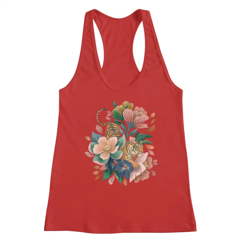 Romantic Tiger Flower Safari Tank