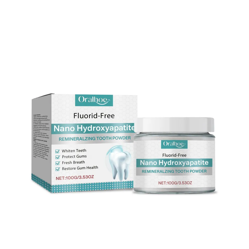 Oralhoe Tooth Powder: Gently cleans teeth, cares for the oral cavity, delivers long-lasting freshness, and leaves teeth with a bright, clean luster.-A8
