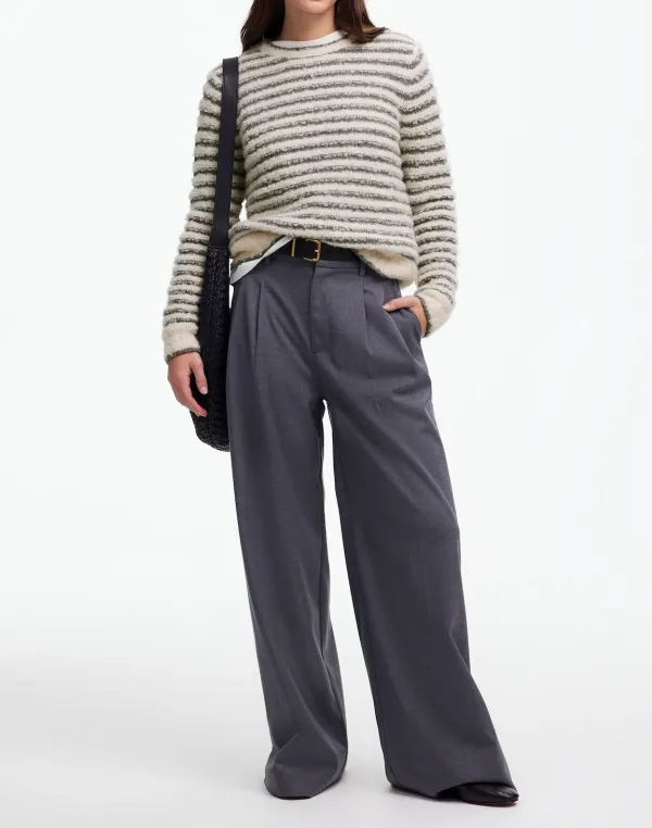 Striped Crew Neck Sweaters