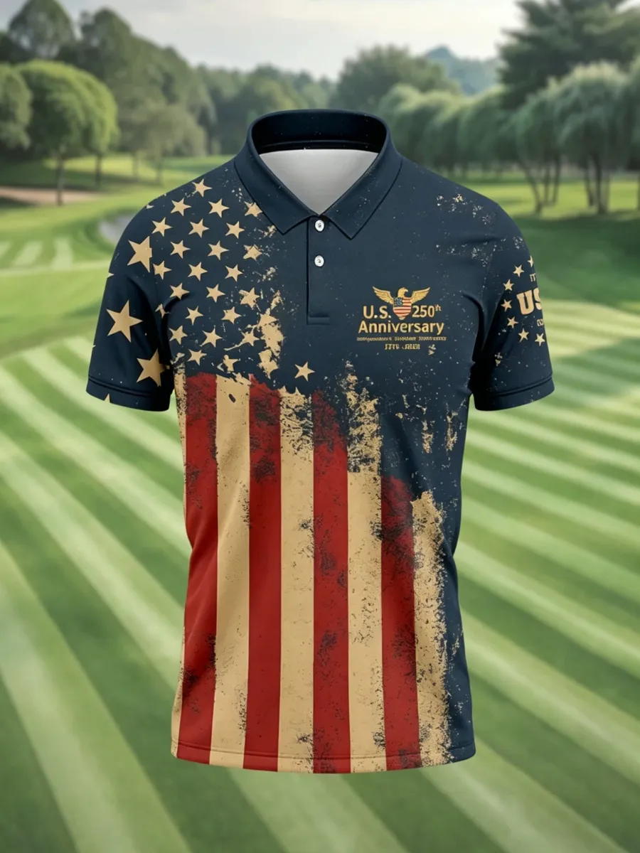 Men's Golf 250th Anniversary Printed Polo Shirt