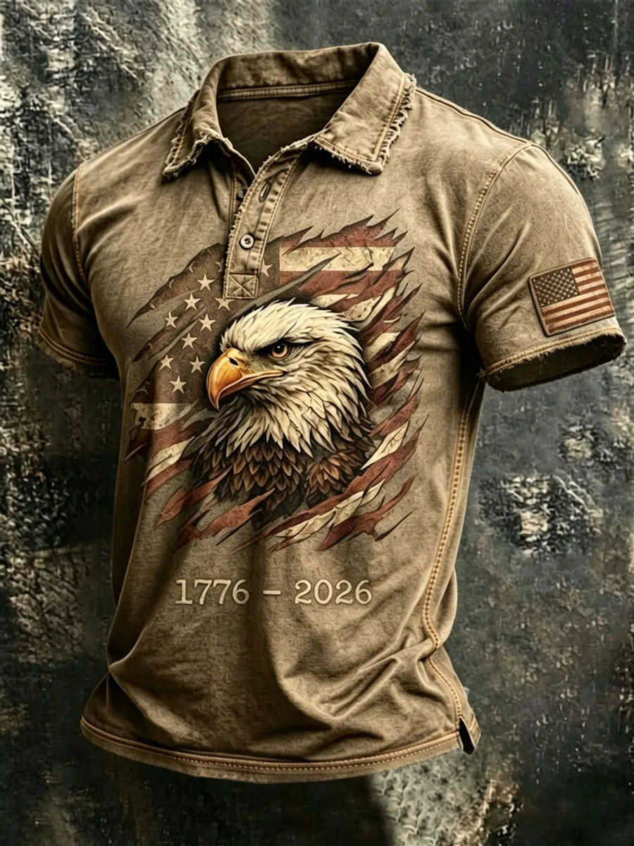 Men'S 250Th Anniversary Printed Casual T-Shirt