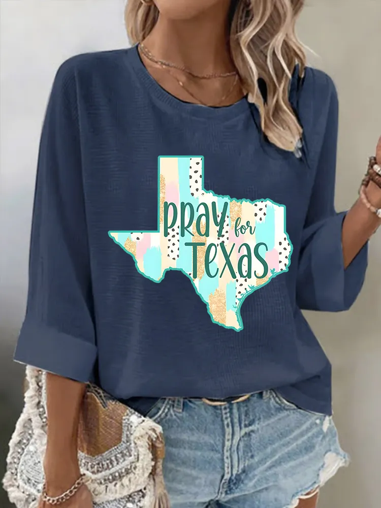 Women'S PPAY TEXAS  Versatile  Breathable Round Neck T-Shirt