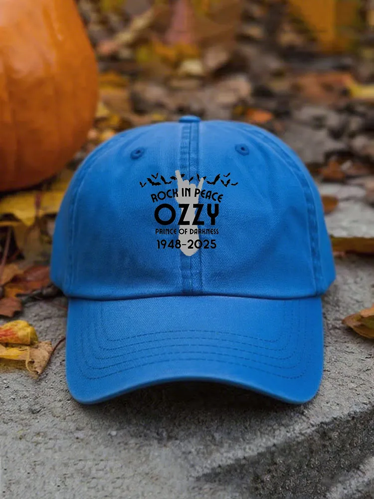 Retro Cotton Art Graphic Print Baseball Cap