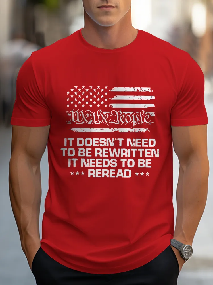 Men'S We The People Crew Neck Short Sleeve T-Shirt