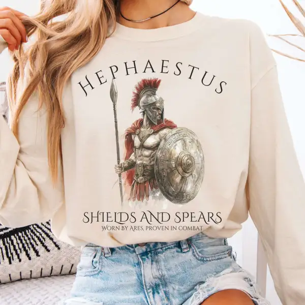 Warrior Shield & Spear Long Sleeve Shirt