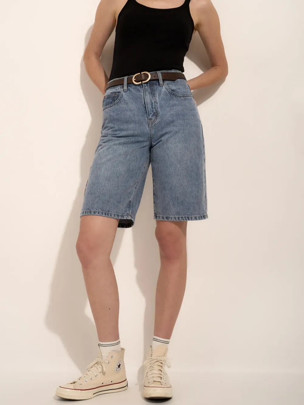Relaxed Jean Shorts