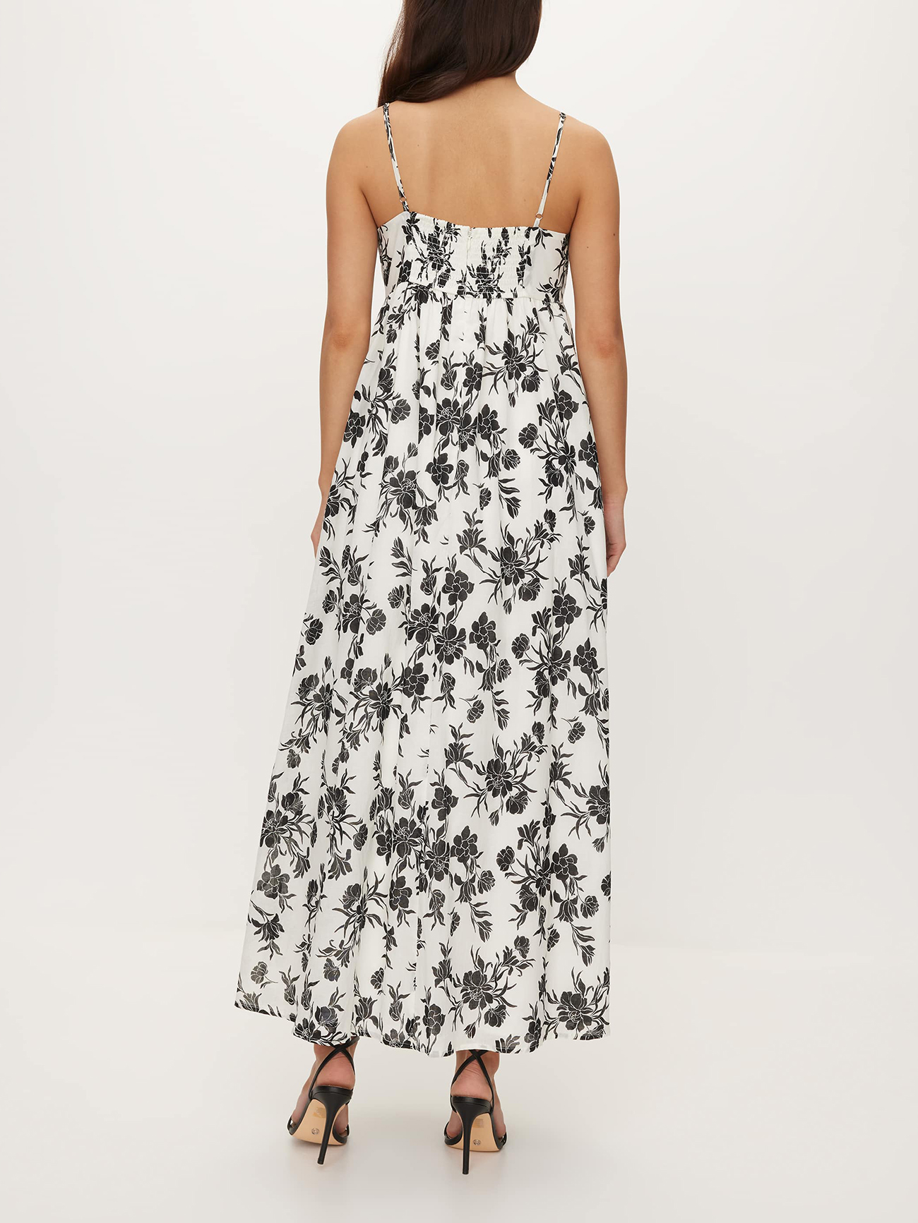 Plants Print Maxi Dress