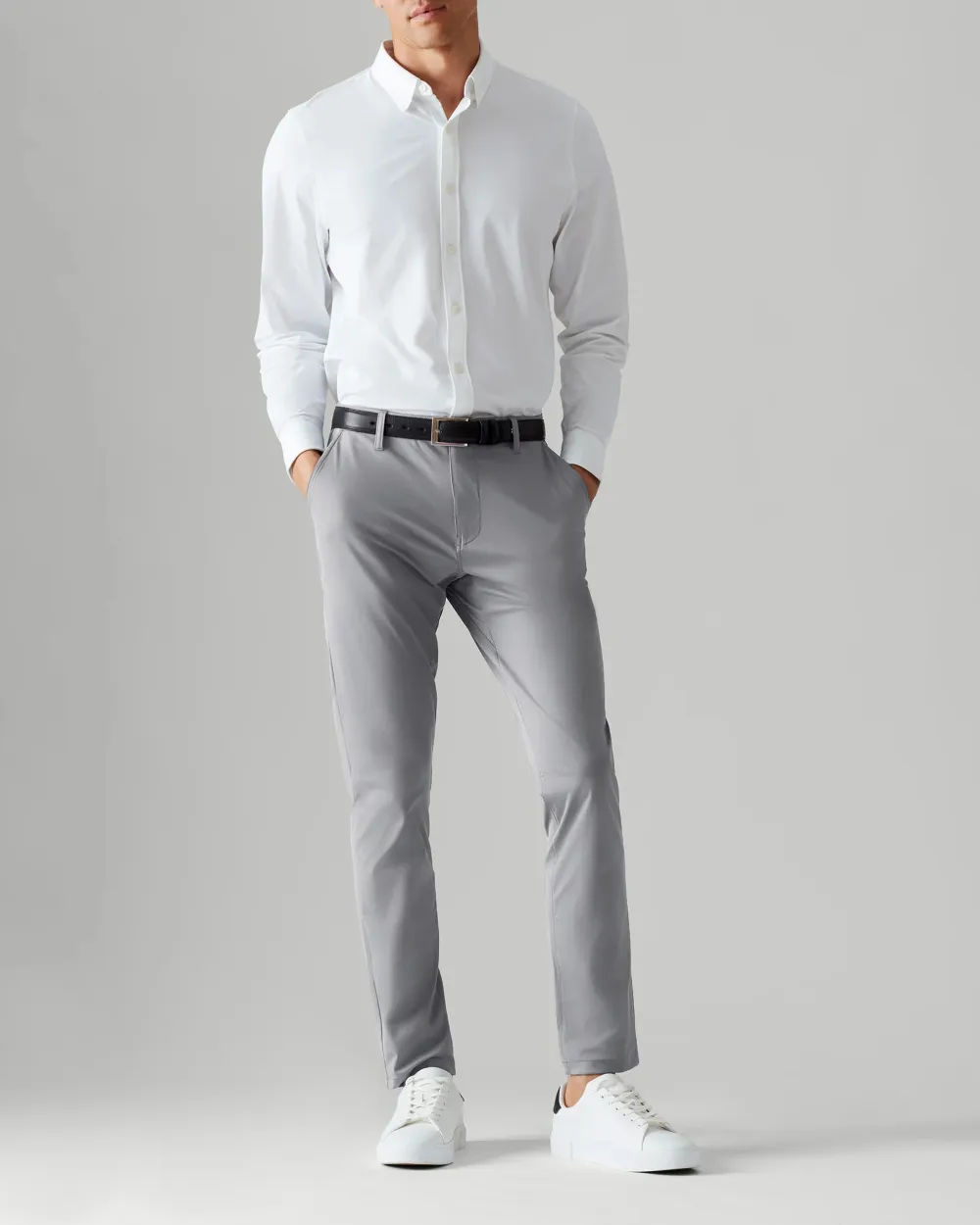 Mens Flex Flat Front Straight Fit Pants