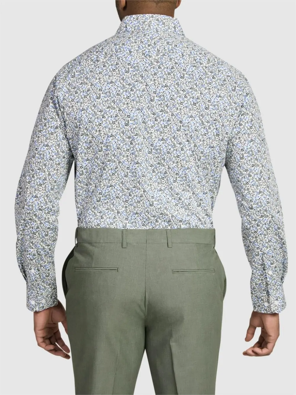 Floral Printed Slim Fit Office Shirts