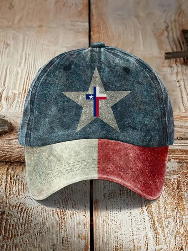 Texas Faith Print Hat For Men And Women