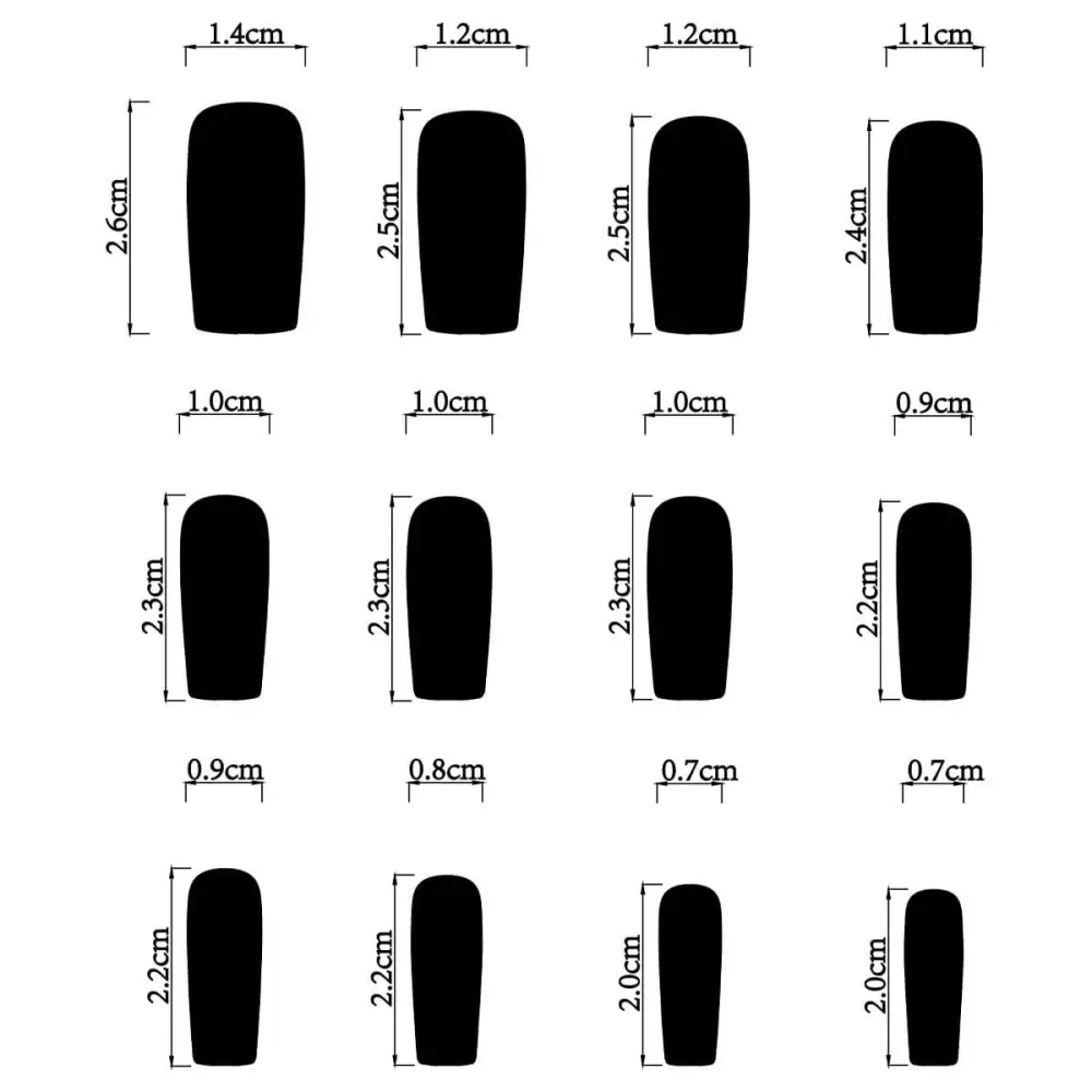 Nailhour 24Pcs Vintage Floral Long Square Press On Nails