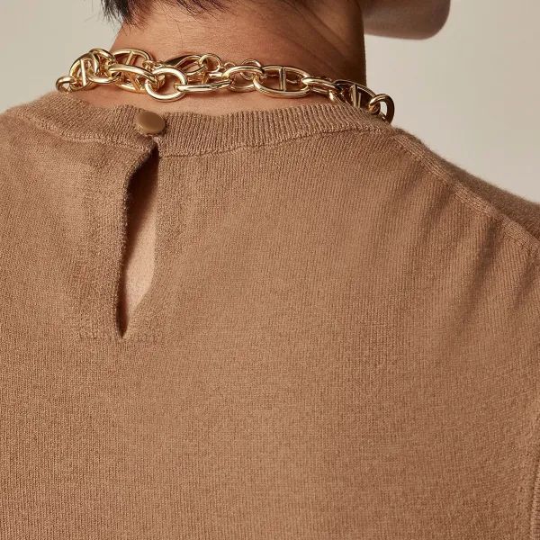 Cashmere-Blend Cropped Shell Sweaters