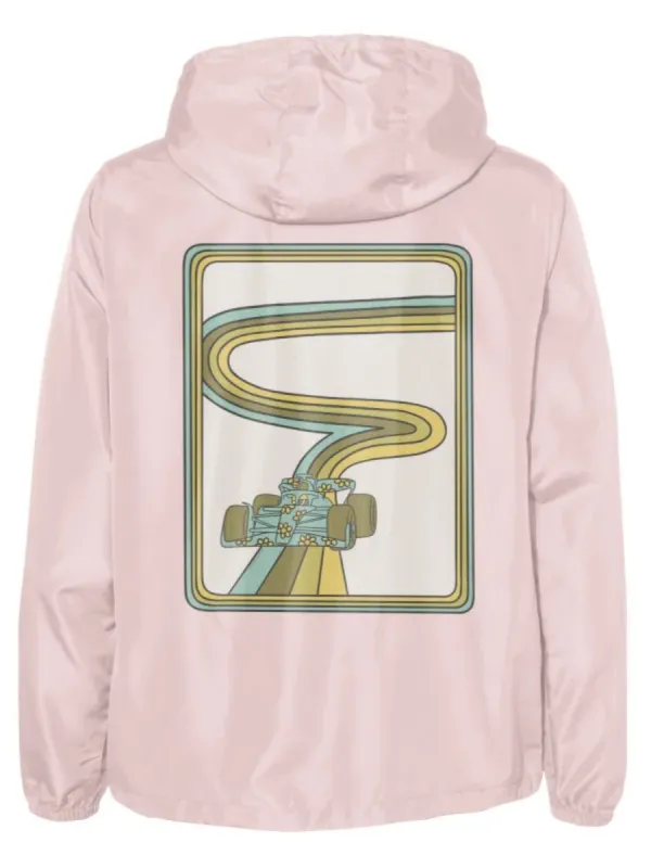 Floral Race Car Hooded Jacket