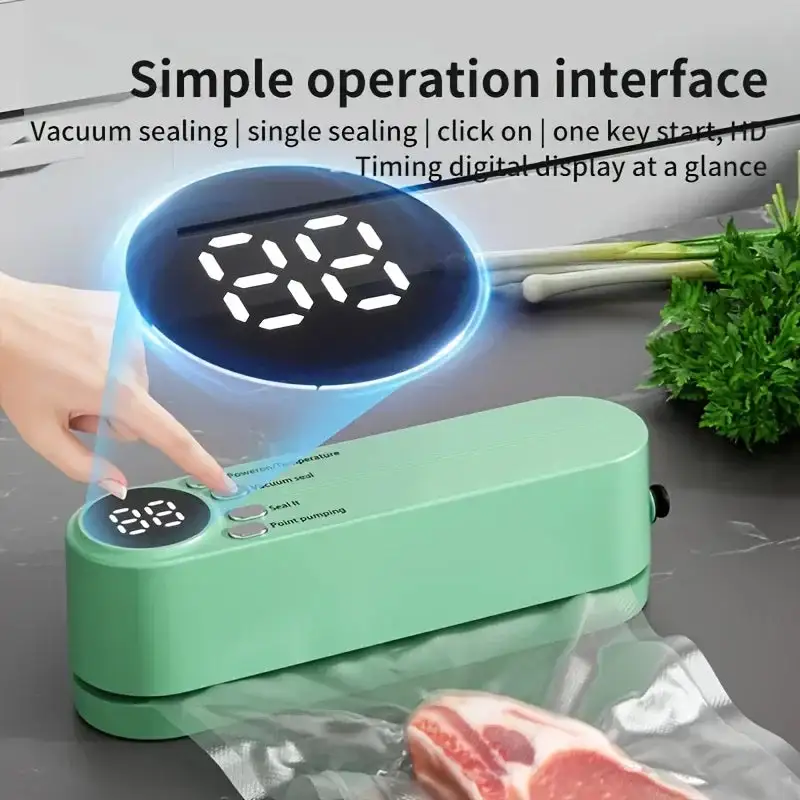🥗 Keep Your Food Fresh ✨Mini Wireless Vacuum Sealer