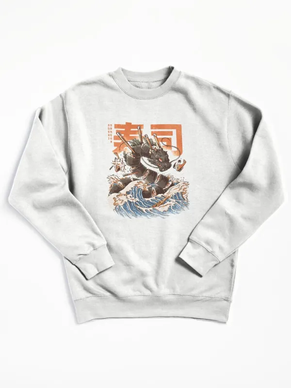Great Sushi Dragon Pullover Sweatshirt