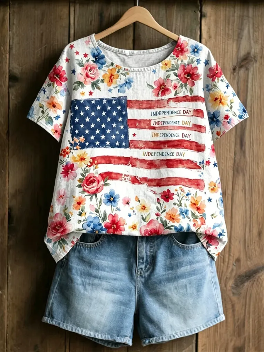 Women's American 250th Print T-Shirt