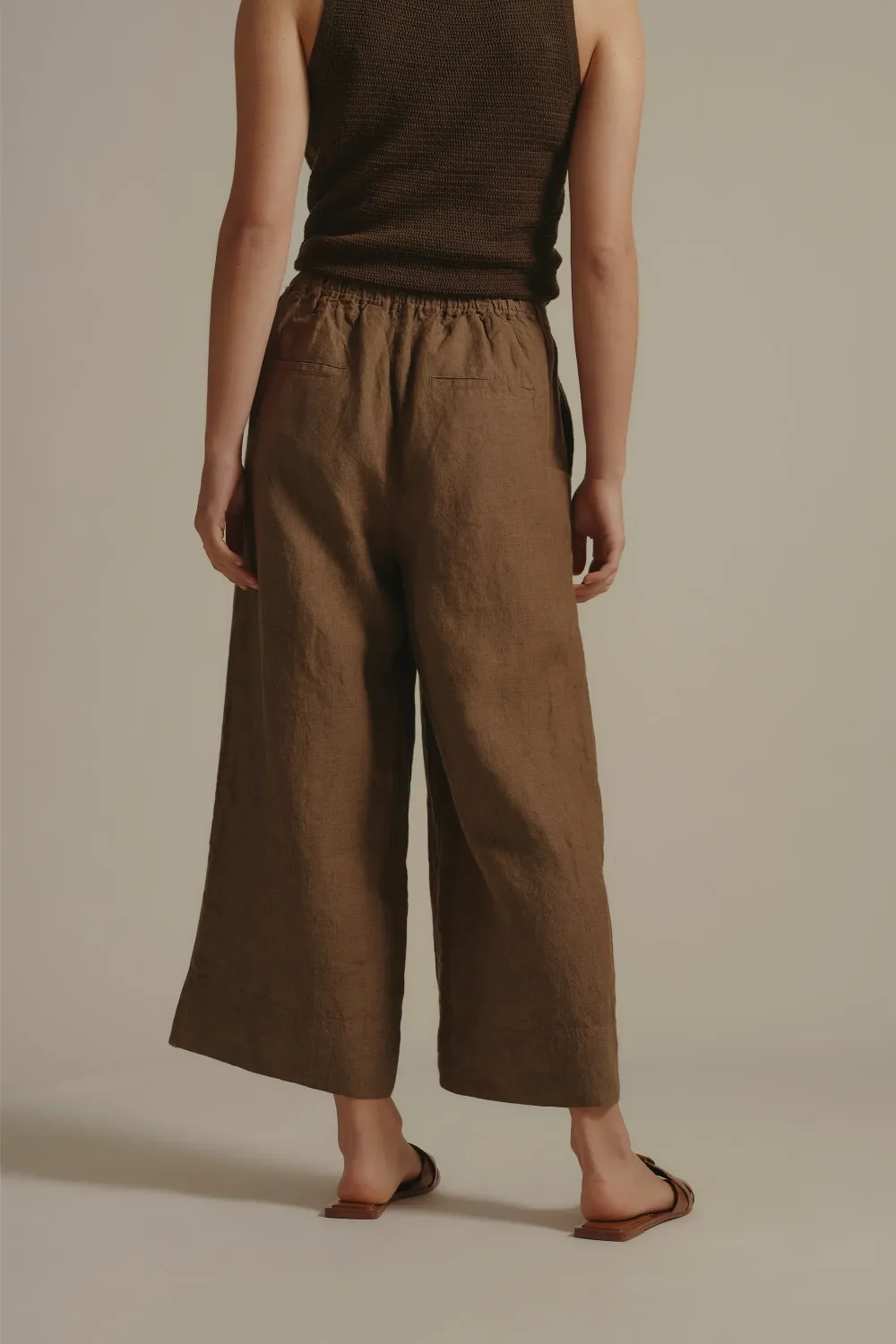 Linen Crop Pants