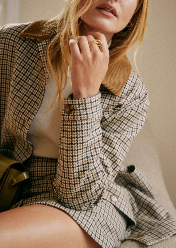 Oversized Check Jacket