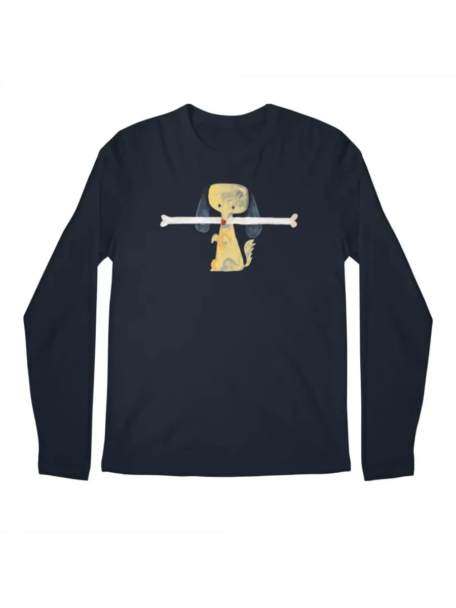 Watercolor Dog Bone Printed T-Shirt