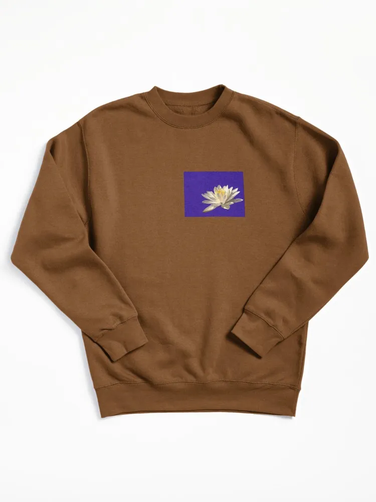 Water Lily Blues Pullover Sweatshirt