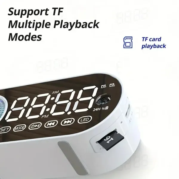 Bluetooth Portable Speaker Clock