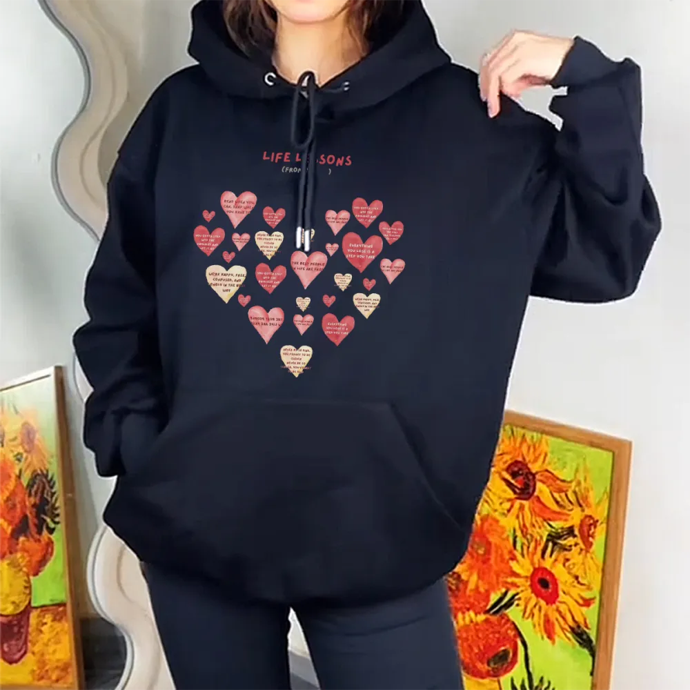Heart And Love Printed Hoodies