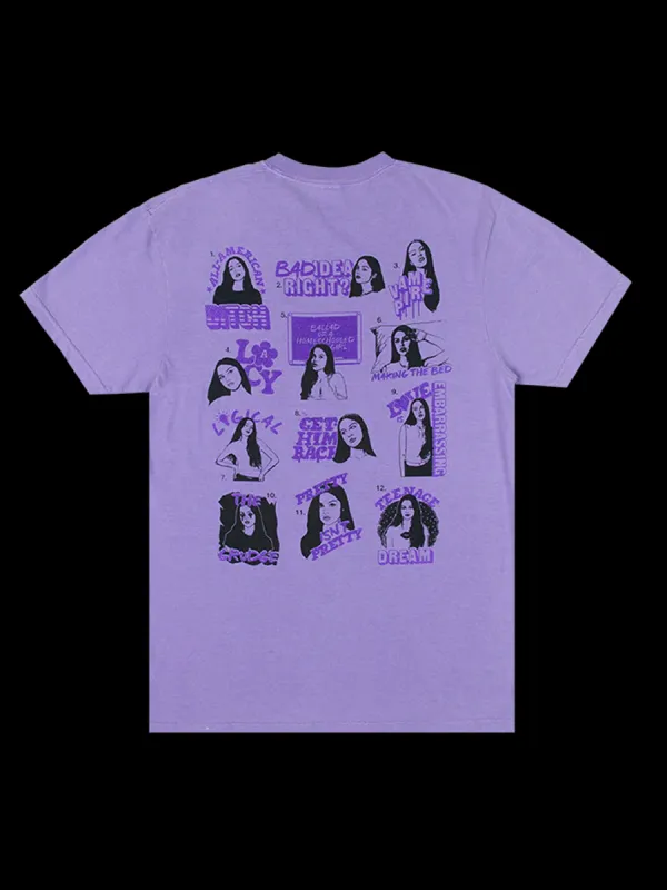 GUTS World Tour Tracklist T-Shirt In Purple