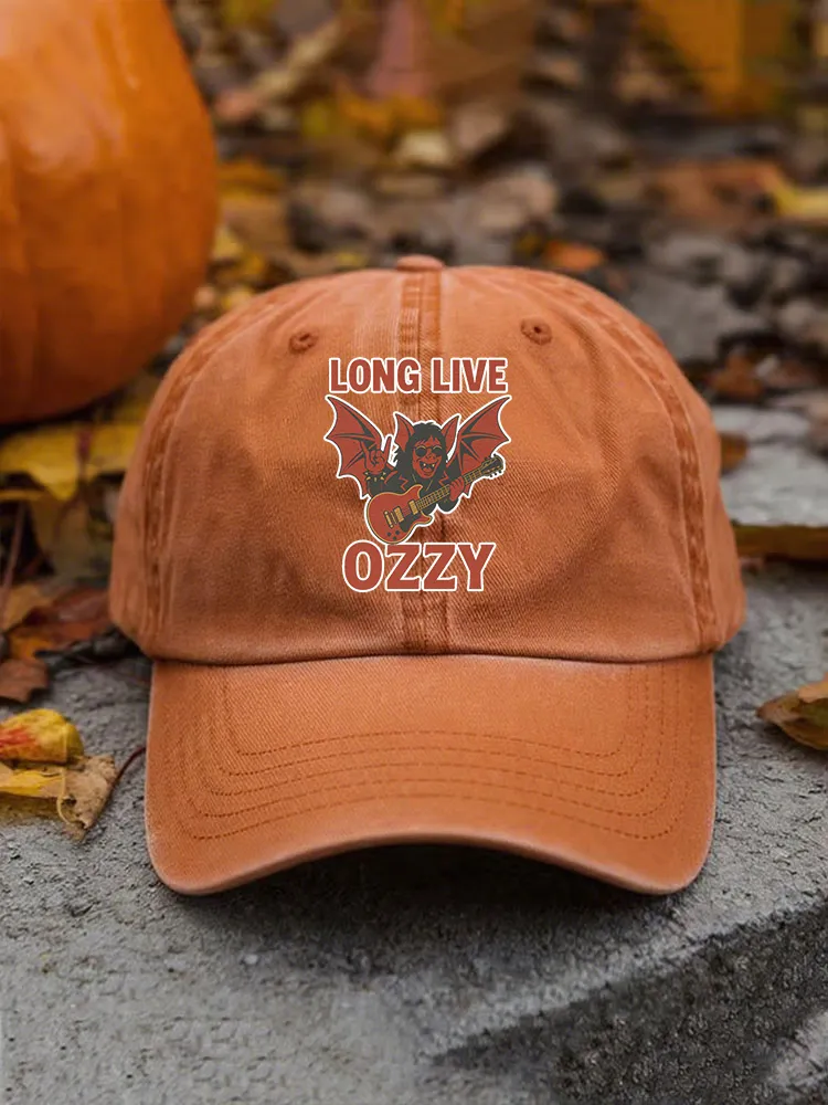 Retro Art Graphic Print Baseball Cap