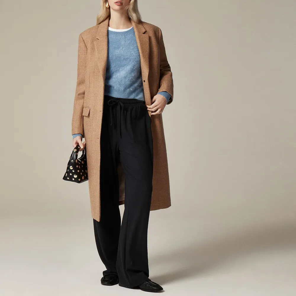 Soft Rib Wide-Leg Pants