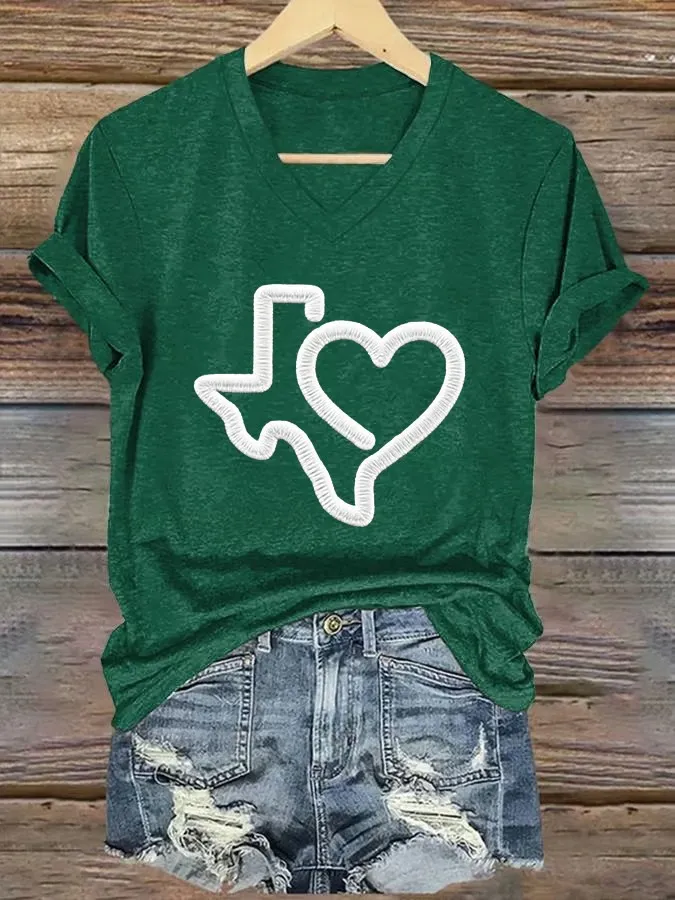 Women's Texas Strong V-Neck T-Shirt