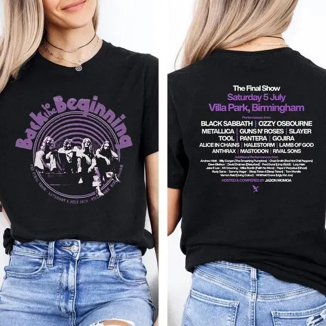 Black Sabbbth Back To The Beginning 2025 Black T-Shirt
