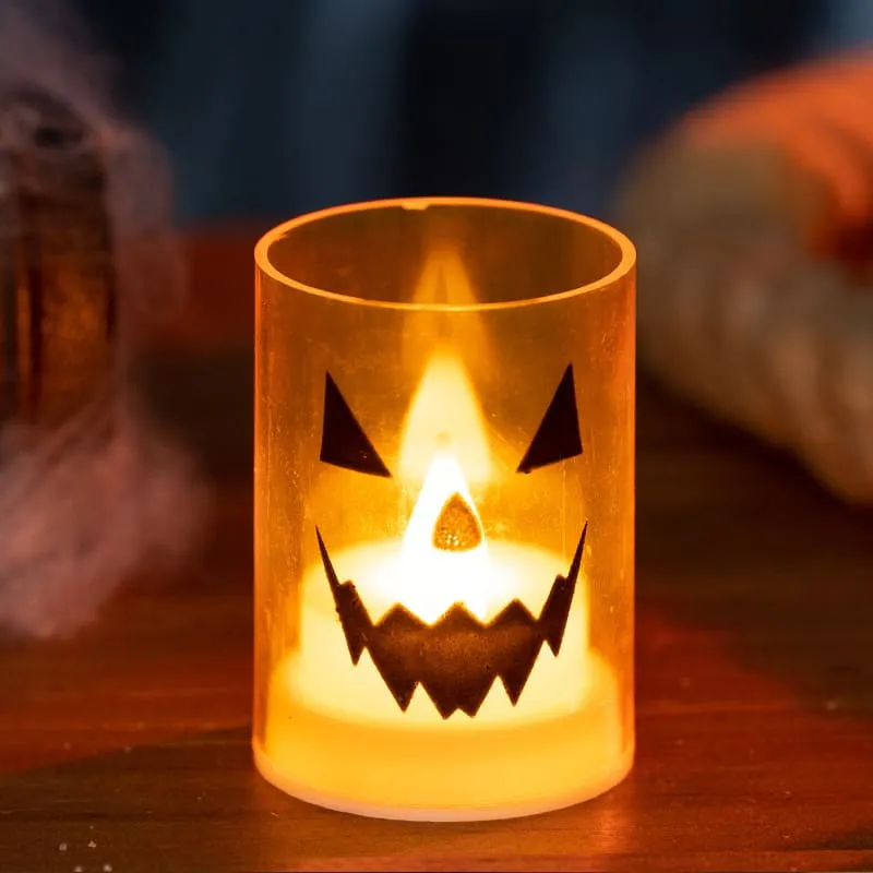 Halloween Pumpkin Candle Lamp Decorations For Party Scene Setup