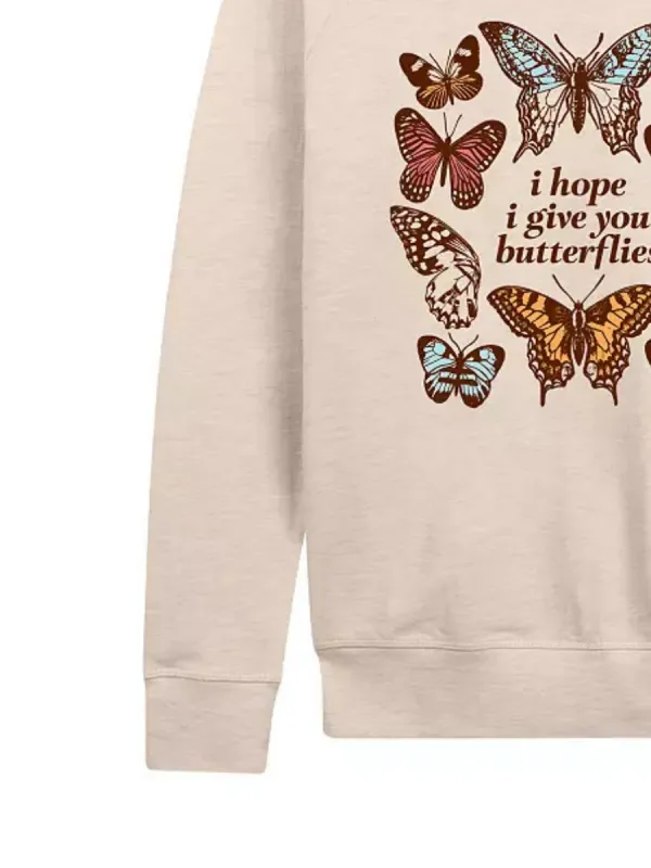 Butterfly Round Neck Casual T-Shirt