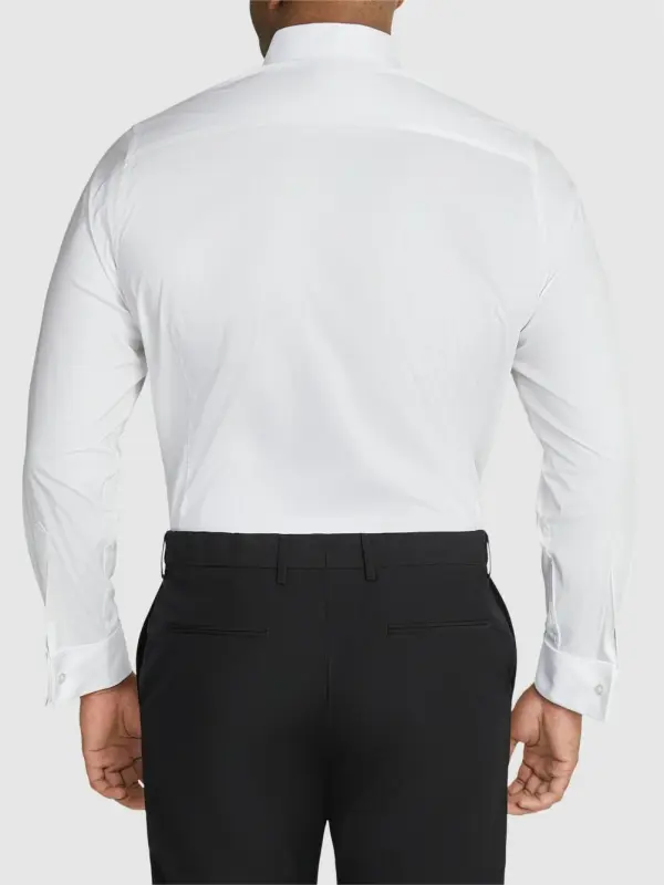 White Tuxedo Stretch Dress Shirts