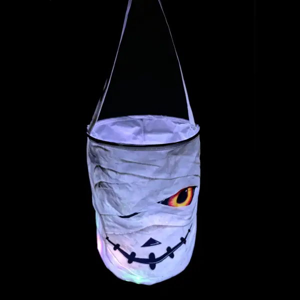 Mummy Barrel Decorated Candy Bag 8″ × 8″ × 0.8″