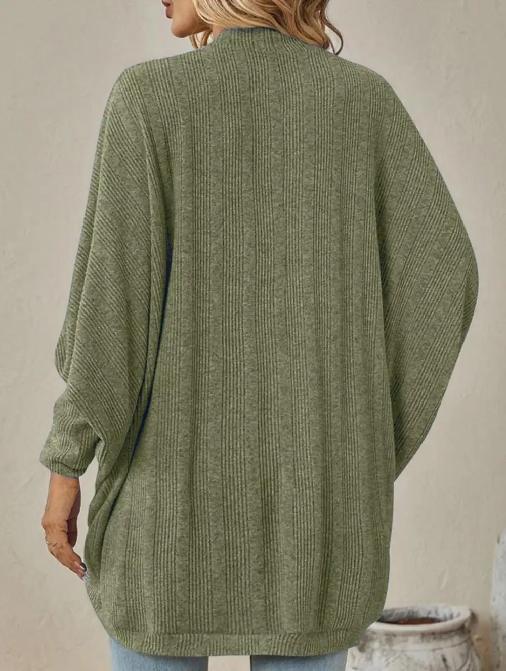 Mid Length Knitted Cardigan