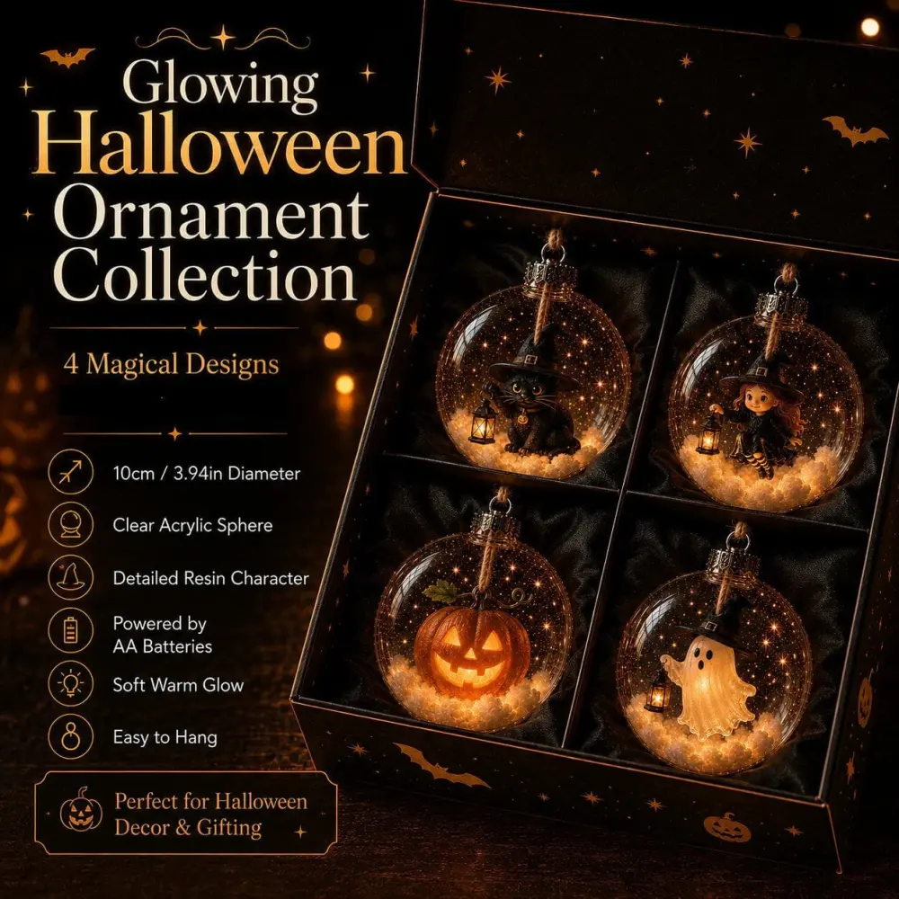 Glowing Halloween Ornament Collection