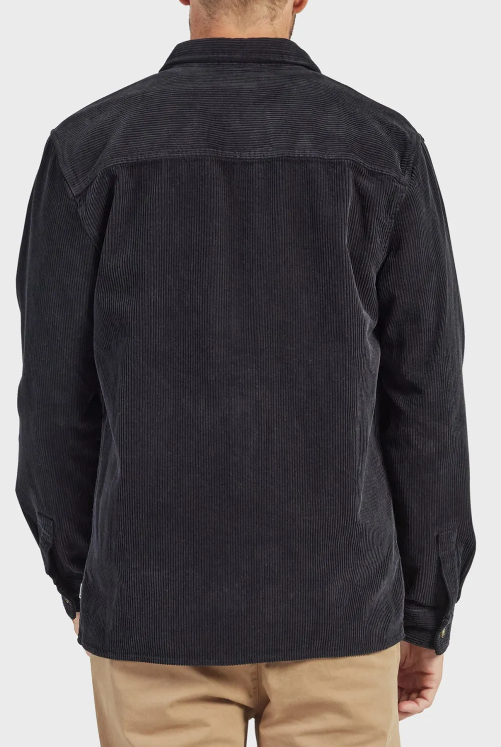 Cotton Cord Overshirt-Navy