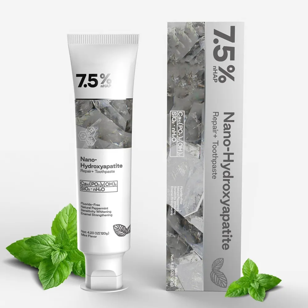 🎉50% off for a limited time! 🌿Hydroxyapatite Toothpaste with a natural formula, whitens teeth and is suitable for the whole family 👨‍👩‍👧‍👦!